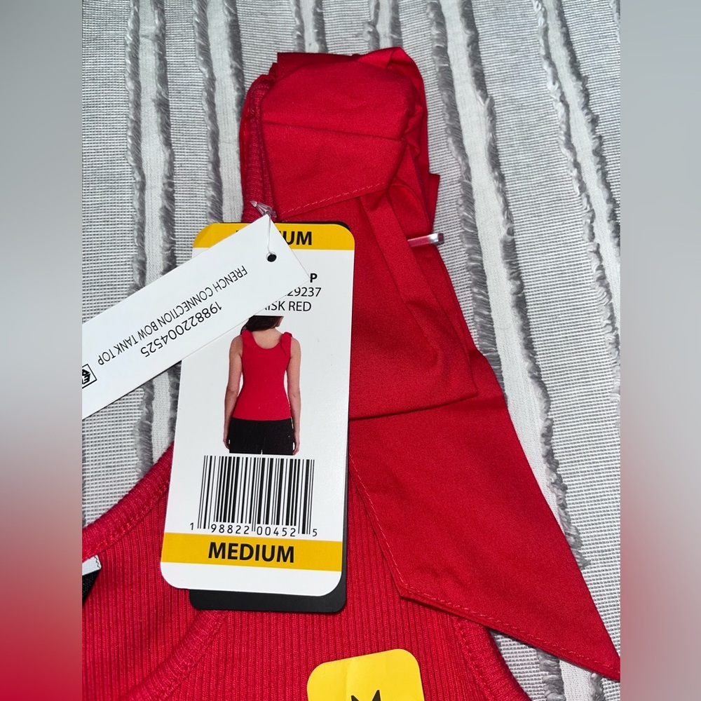 French Connection Bold Red Tank Top - Picture 2 of 6
